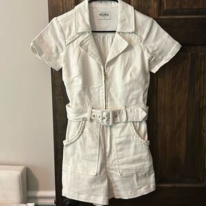 Show Me your MUMU Denim Romper